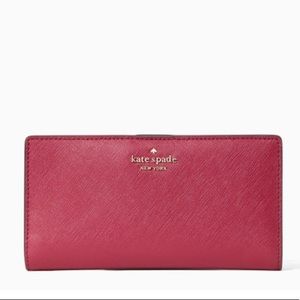 Kate Spade laurel way stacy wallet cranberry